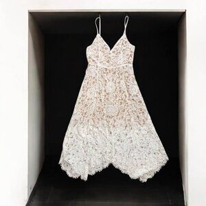 LULUS white lace dress sz S